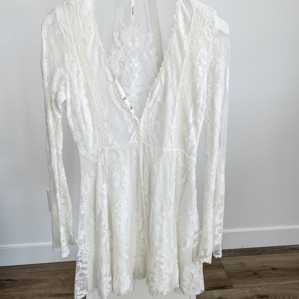 Free people sheer mini dress Lacey